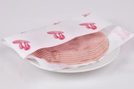 Printed greaseproof paper for wraping ham