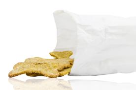 Cookies in a greaseproof paper bag